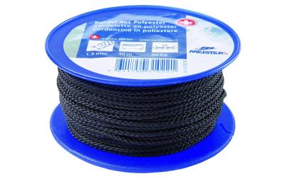 Meister KORDEL PES SCHWARZ 1.5MM 30M