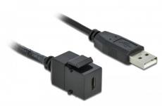 Delock Keystone USB2.0 C-Buchse - A-Stecker