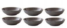 Bitz Pastateller 20cm Schwarz/Grau 6er Set
