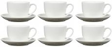 Bitz Kaffeetasse 240ml 6er Set Weiss