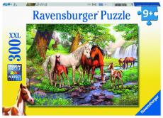 Puzzle Wildpferde am Fluss