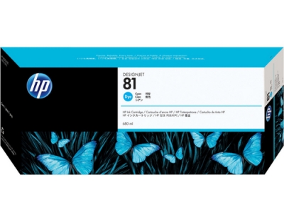 HP Tinte Nr. 81 - Cyan (C4931A)