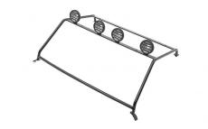 Exterior Steel Roll Cage w/ Lights