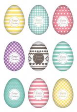 Herma Sticker Ostern Eierset Bunt