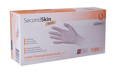 SecondSkin Latexpuderfrei Einweghandschuh L