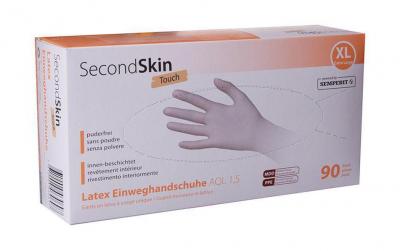 SecondSkin Latexpuderfrei EinweghandschuhXL