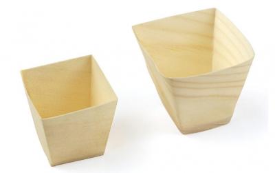 Sier Schälchen Holz konisch 11cl. FSC
