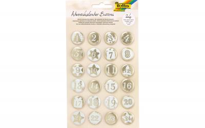 Folia Adventskalender-Zahlen Buttons