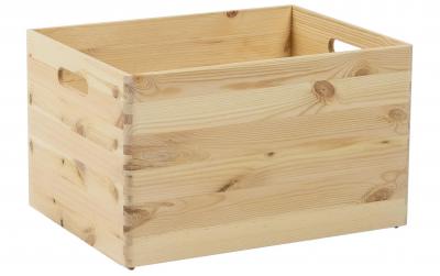 Holz Zollhaus Stapelbox, Natur