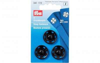 Prym Annähdruckknöpfe, schwarz, nickelfrei