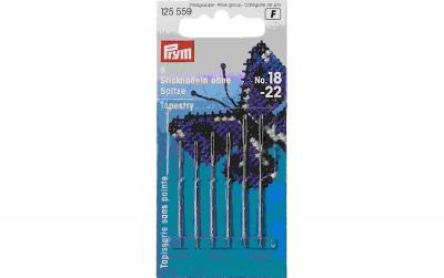 Prym Sticknadeln ohne Spitze, silber
