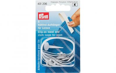 Prym Nähfrei-Aufhänger Leinen, weiss