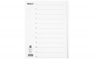 Biella Register Karton A4 12-teilig