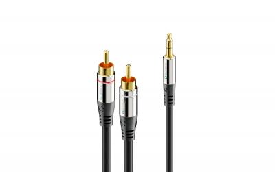 Sonero 2x Cinch auf 3.5mm Audio Kabel