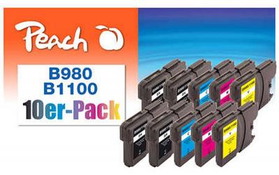 Peach Tinte Brother LC-980/1100 Multipk. 10