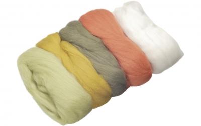 Heyda Filzwolle Merino Oliv Mix