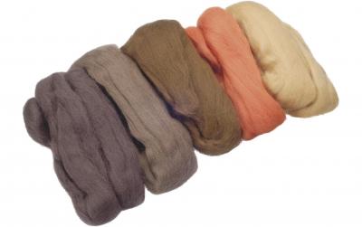 Heyda Filzwolle Merino Braun Mix