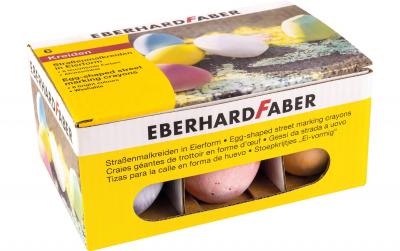 Eberhard F. Strassenmalkreide in Eierform