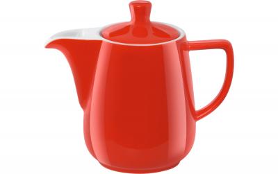 Melitta Kaffeekanne aus Porzelan rot