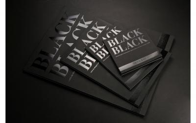 Fabriano Künstlerpapier Black Black 20x20