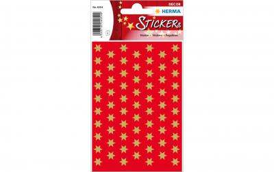 Herma Weihnachtssticker Sterne gold 8 mm