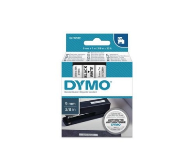 Dymo Schriftband D1, 9mm x 7m, Band: weiss