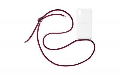 Urbanys Necklace Case Red Wine Clear