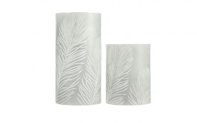 PAULEEN Cosy Feather Wachskerze 2er Set