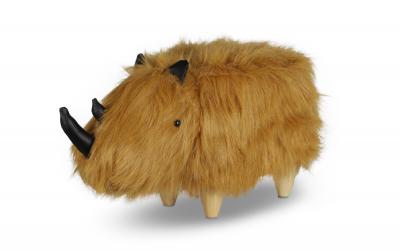 zoosy Hocker Rhinozeros braun