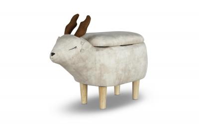 zoosy Hocker Rentier hellgrau
