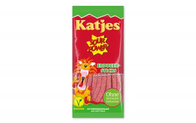 Katjes Sour Power Erdbeer-Sticks Btl.