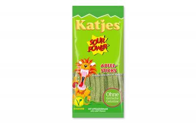 Katjes Sour Power Apfel-Sticks Btl.