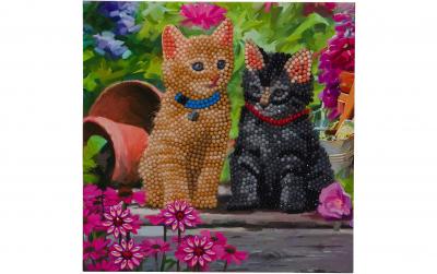 Crystal Art Card Cat Friends