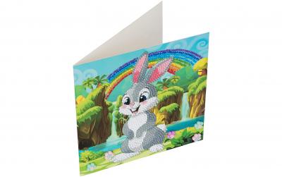 Crystal Art Card Rabbit Wonderland