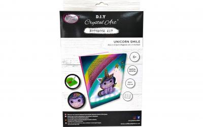 Crystal Art Notizbuch Unicorn Smile