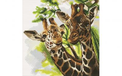 Crystal Art Kit Friendly Giraffes