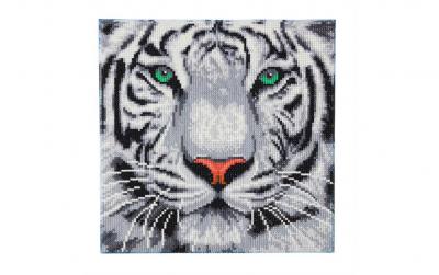 Crystal Art Kit White Tiger