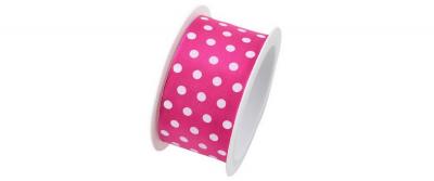 B+C Geschenkband Hot Spots Pink