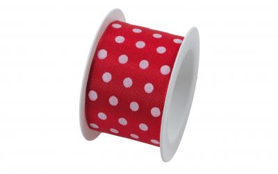 B+C Geschenkband Hot Spots Rot