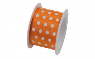 B+C Geschenkband Hot Spots Orange