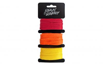 B+C Geschenkband Raffia Orange Mix