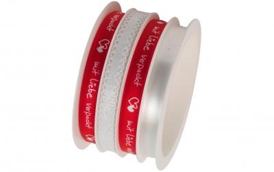 B+C Geschenkband Mix Mit Liebe verpackt