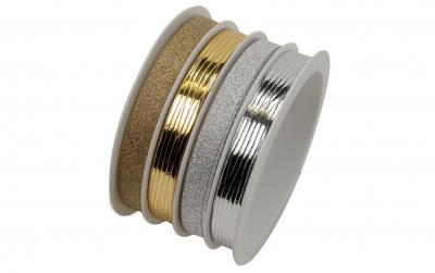 B+C Geschenkband Mix Metallic/Beglimmert