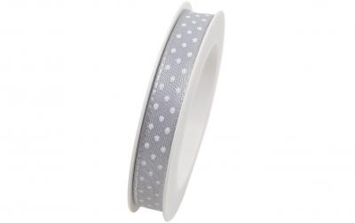 B+C Geschenkband Flashlights Grau