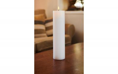 Sirius LED-Kerze Sille, aufladbar, Weiss