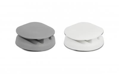 Delock Kabelhalter, PVC, 20x40mm, 2 Stück