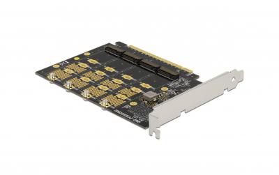 DeLock PCI-E-x4 V4 Kontroller, 4x M.2 NVME