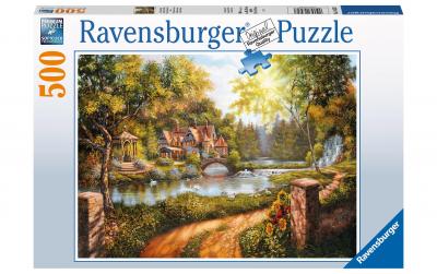 Puzzle Cottage am Fluss