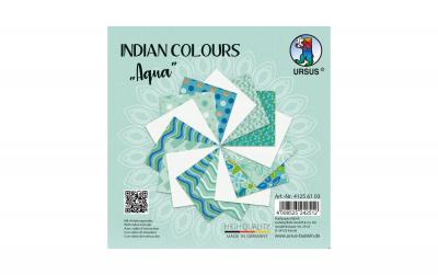 URSUS Bastelpapier Indian Clours Aqua