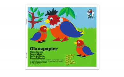 URSUS Glanzpapier gummiert